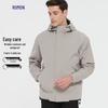 Romon Men's Hooded Windproof Wrinkle-Resistant Jacket