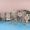 European Wrought Iron 5-Head Crystal Candelabra for Weddings and Dining - Chinese Style