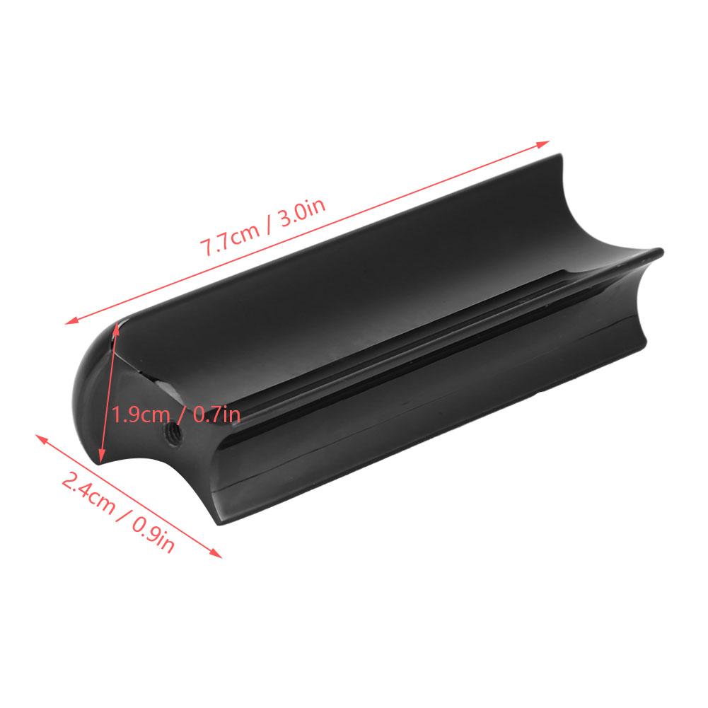 Гавайский металлический слайд для гитары Pearse, тоновый бар для струнных инструментов(черный)