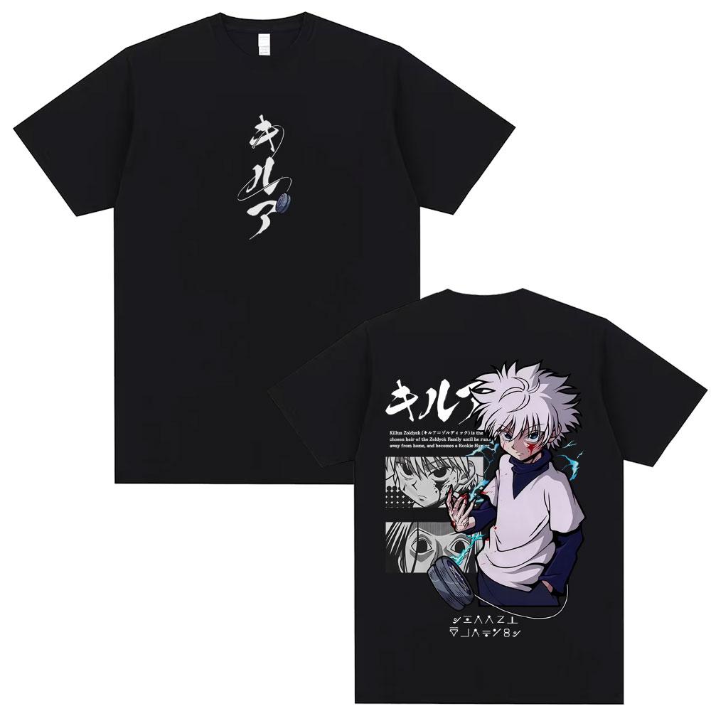 Hunter X Hunter Killua Zoldyck Printed Tshirt Unisexs and Womens Tshirt Unisexs Top Sports Tshirt Unisexs Tshirt Summer Tee 2026
