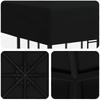 Gazebo 3 x 3 m Black Polyester and Steel 190 gsm