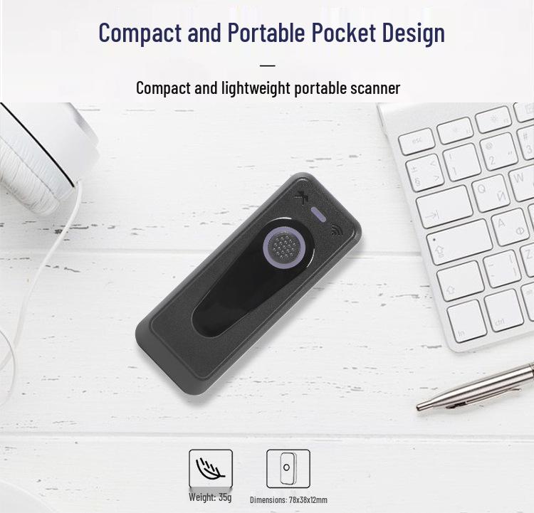 Беспроводной Bluetooth высокоскоростной ручной сканер 1D/2D