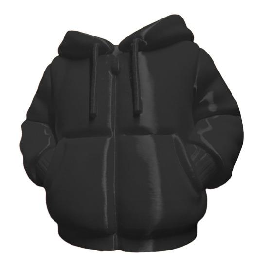 Hooded Down Jacket Pen Holder 3D Printed Down Coat Stationery Pencil Organizer Container Home Office Desktop Decoration Ornament