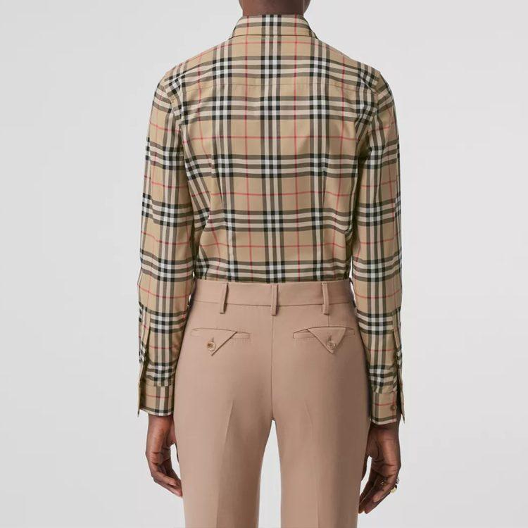 Burberry Рубашка SS21 Женский весенний наряд Бежевый 80222841