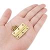 1.5 Inch Solid Brass Mini Butt Hinges, 8 Pcs with 48 Screws for Jewelry Box / Small Cabinet / Wooden Craft Hardware