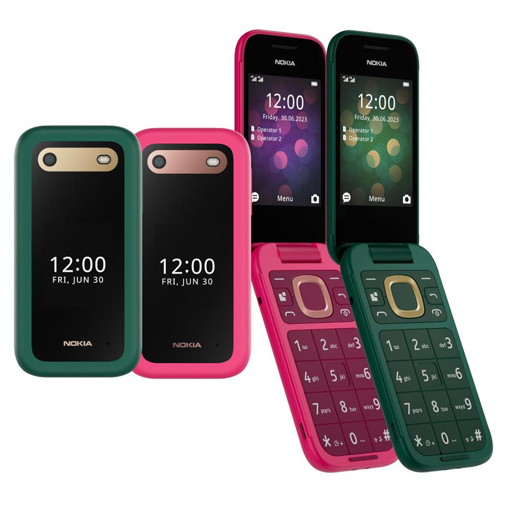 Восстановленный Nokia Original Nokia 2660 Flip 4G  (2022) Кнопочный мобильный телефон с поддержкой LTE 4G и одной/двумя SIM-картами