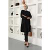 Tunic With Elastic Sleeve Ends - Black 699 - Black
