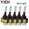 5/10pcs 12mm Auto Car LED Illuminated Toggle Switch ASW-15D SPST 2 Position 3pin ON OFF 12V 24V DC Red Green Blue Yellow White