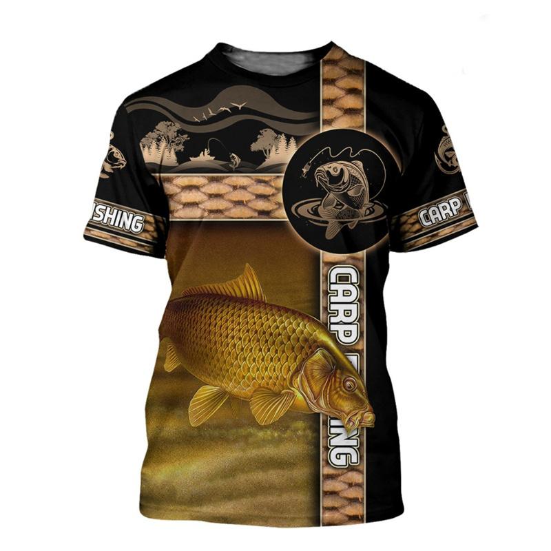 Fashion 3D Carp Fishing Men Women Summer T Shirt Street Trendy All Match O-Neck Short Sleeve Oversized Male T Shirt Men Clothing 5855