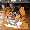 Custom Taz Mat Personalized Name, Polyester Washable Indoor Entryway Rug, Gift for Christmas, Easter, Thanksgiving Day
