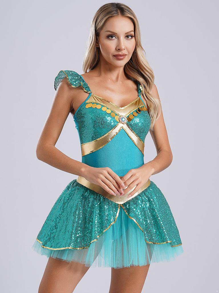 Платье-трапеция, нарядное платье на Хэллоуин, костюмы для косплея арабской принцессы, женские наряды для танца живота, сценические наряды