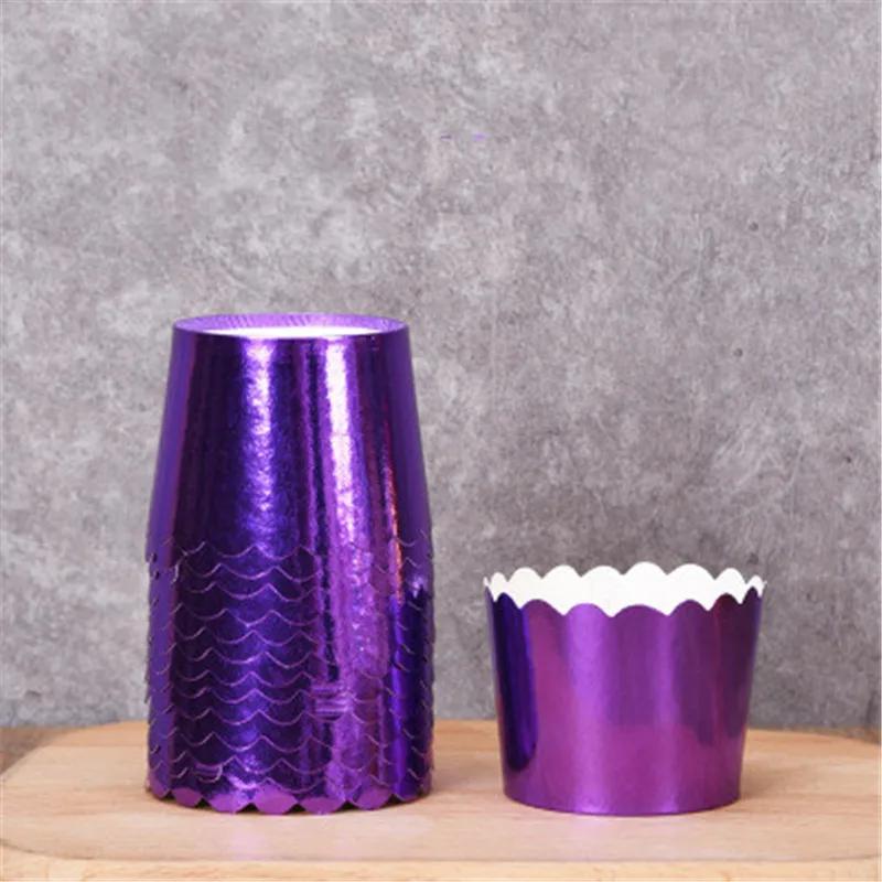 50 шт. Бумажные формочки для кексов, обертки для кексов, формочки для выпечки, коробки для кексов, формочки для торта, инструменты для самостоятельного приготовления торта, кухонные принадлежности для выпечки