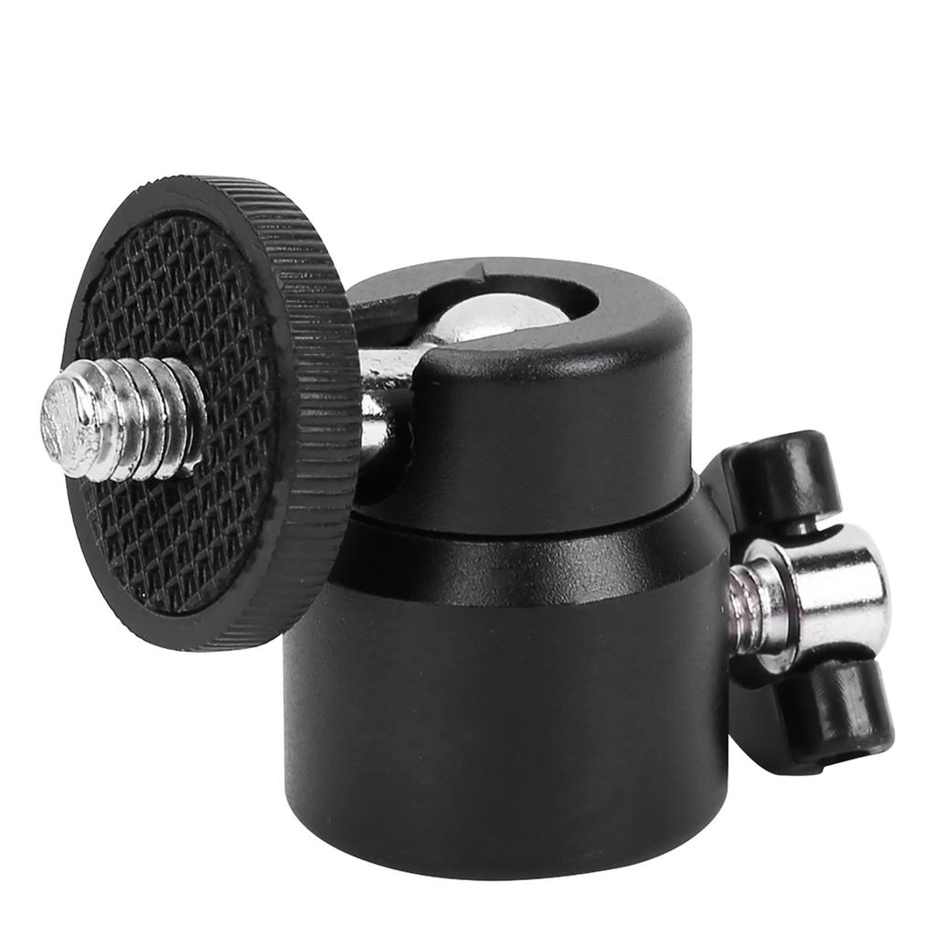 Мини шаровая головка с вращением на 360 градусов, шаровая головка, крепление на винт 1/4 дюйма, подставка для зеркальной камеры, видеокамеры(черный)