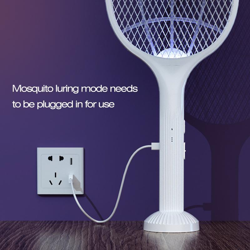 Electric Mosquito Swatter USB Household Electronic Mosquito Killer Rechargeable Mosquito Swatter Electric Shock Mosquito Killer