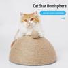 Durable Sisal Hemisphere Cat Scratching Board and Multi-Functional Claw Sharpener Toy.