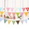 Children'S Day Birthday Party Decoration Pennant Love Polka Dot Birthday Flag Small Colorful Flag Customization