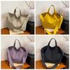 Zipper Nylon Shoulder Bag Korean Style Underarm Bag Versatile Large Capacity Tote Bag  School
