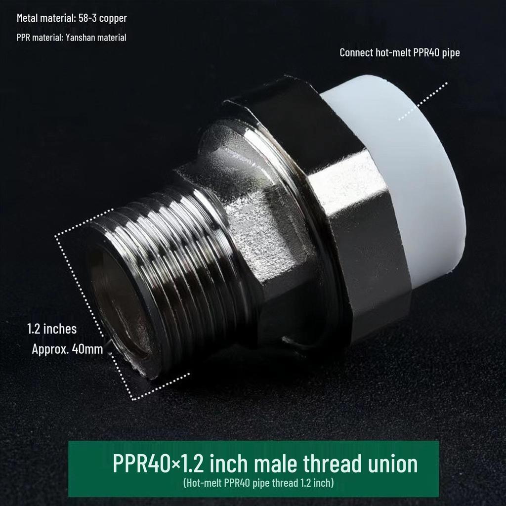 PPR Медно-чугунная муфта, внутренняя и наружная резьба, 20-110 мм, двухсторонняя PPR чугунная муфта