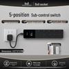 Bull Short Cable Power Strip: Multi-Outlet Kitchen Extension Socket with Individual Switch Control