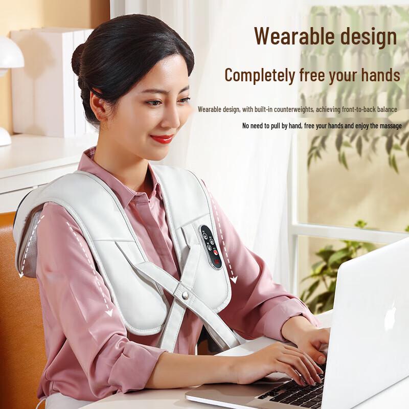 Aux Электрическая подушка-массажер для плеч и шеи