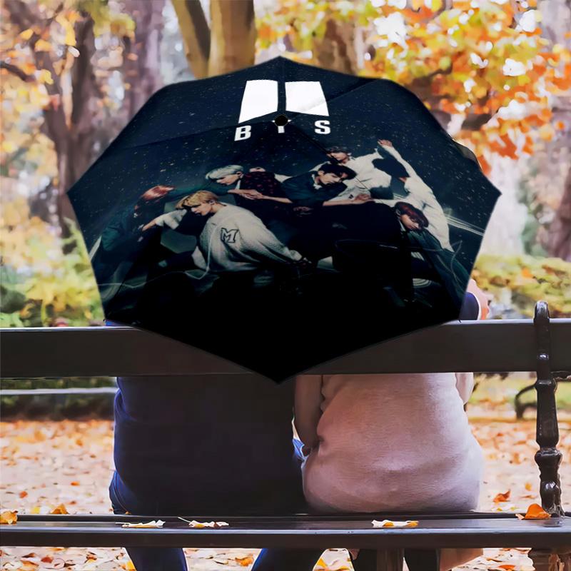 Come Back BTS Folding umbrella travel Umbrella outdoor printing Sun umbrella