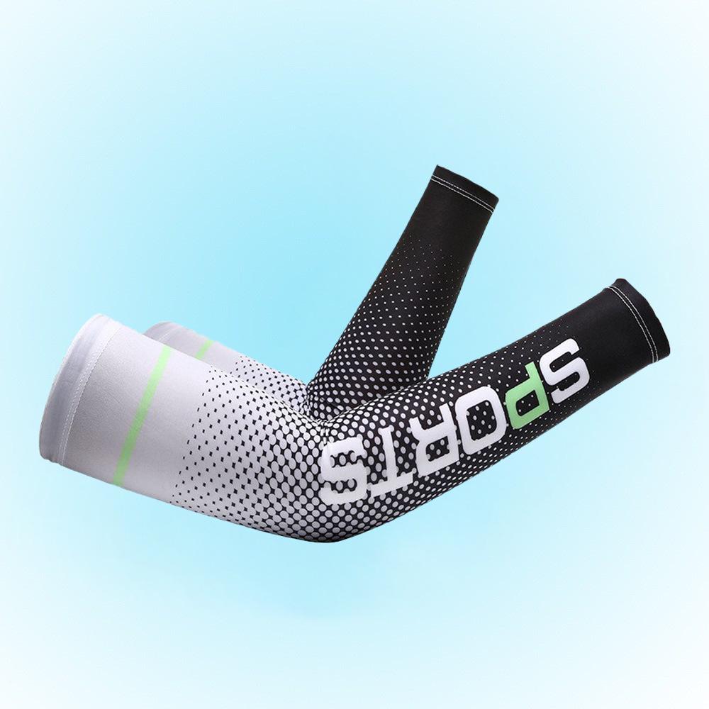 Унисекс Рукава из ледяного шелка для защиты от солнца на весну/лето – Дышащие, конструкция без двух пальцев для вождения и езды