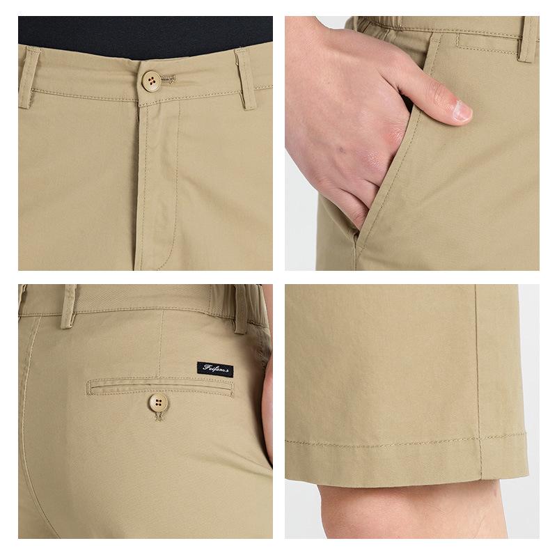 Мужские летние хлопковые шорты свободного кроя 2025 года — дышащие и повседневные для походов и работы