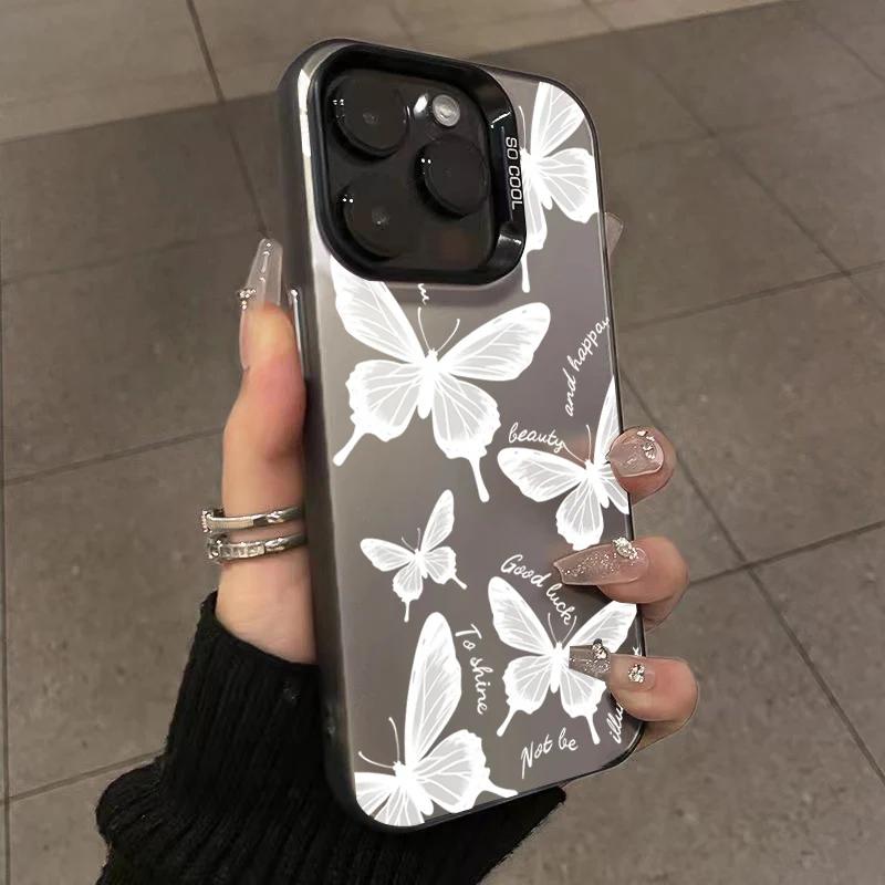 Матовый чехол-бабочка для Xiaomi Mi 15 14 14T 13 13T 12 12T 12X 12S 11 Lite POCO F6 F5 X6 X5 X3 M6 Pro 5G 4G M5S Акриловая крышка