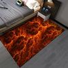 Fiery lava-style rug to add warmth and energy to your space Suitable for use as an anti-slip game mat for living room and bedroom sofas