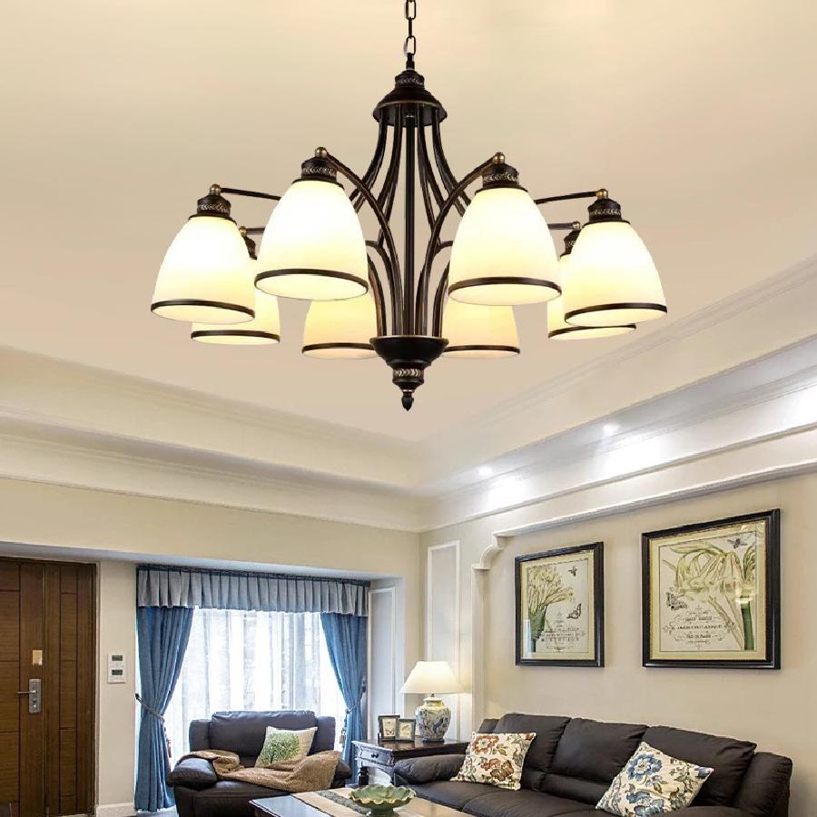 Люстра Простая Атмосфера Лампа Для Гостиной Современная Спальня Столовая Лампа Домашняя Ретро Лампа Освещение