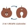 LINE FRIENDS Подушка для шеи «два в одном» с бусинами