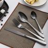 24pcs Silverware Set with Steak Knives Forks Spoons,Stainless Steel Tableware Cutlery Service for 6,Dishwasher Safe