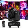SEBRUANC 100W Moving Head LED Rotating DJ Light, 18-Face Prism Stage Light, High Brightness Stage Lighting with DMX512 & 12CH Sound Activated Mode, 7