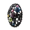Les Trésors De Lily [J2042] - Дизайнерское кольцо "Сисси" черное разноцветное