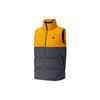 Down Vest With Stand Collar For Outdoor Warmth Men Outerwear Yellow Black GE9996