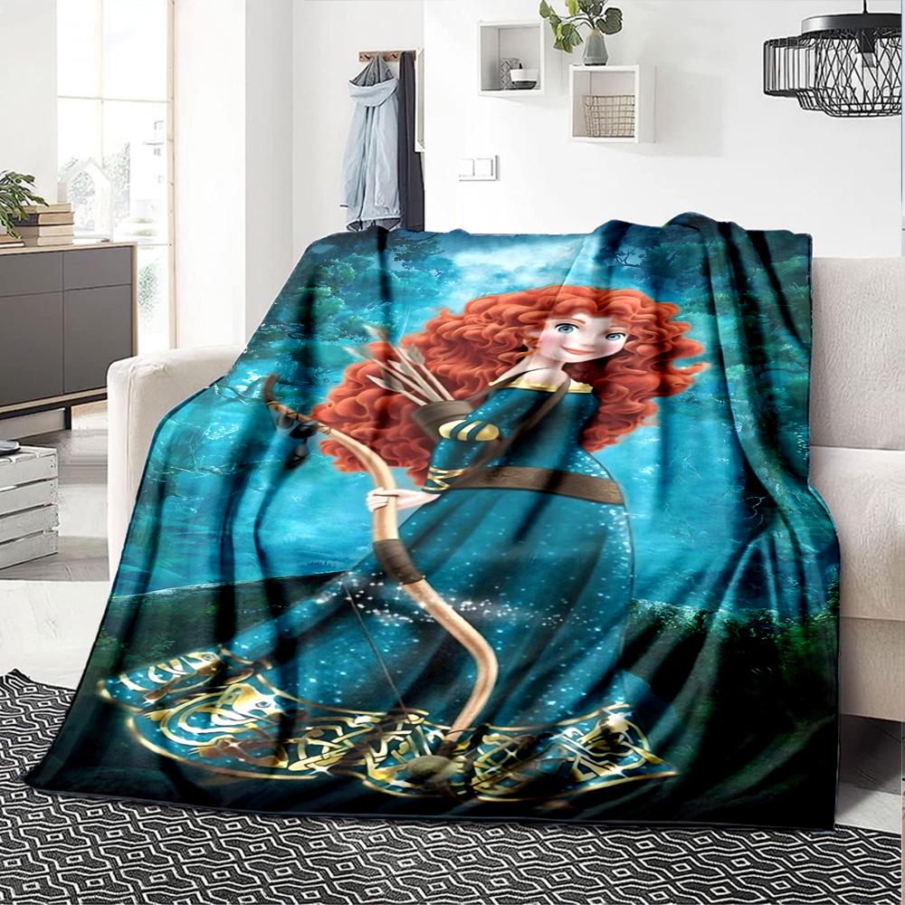 1pc Meridas Brave Adventure flannel Blanket for Super Soft Cute Comfort Blanket for Travel Bedding Couch Sofa Blanket Y73015