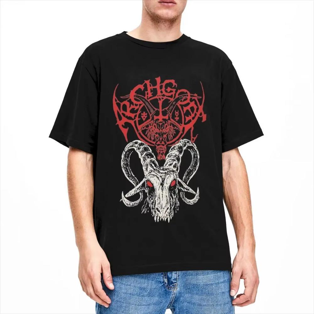 Мужская женская футболка Archgoat Band Graphic T Shirt Merchandise Awesome Cotton Black Metal T Shirt Tee Clothing Graphic Printing