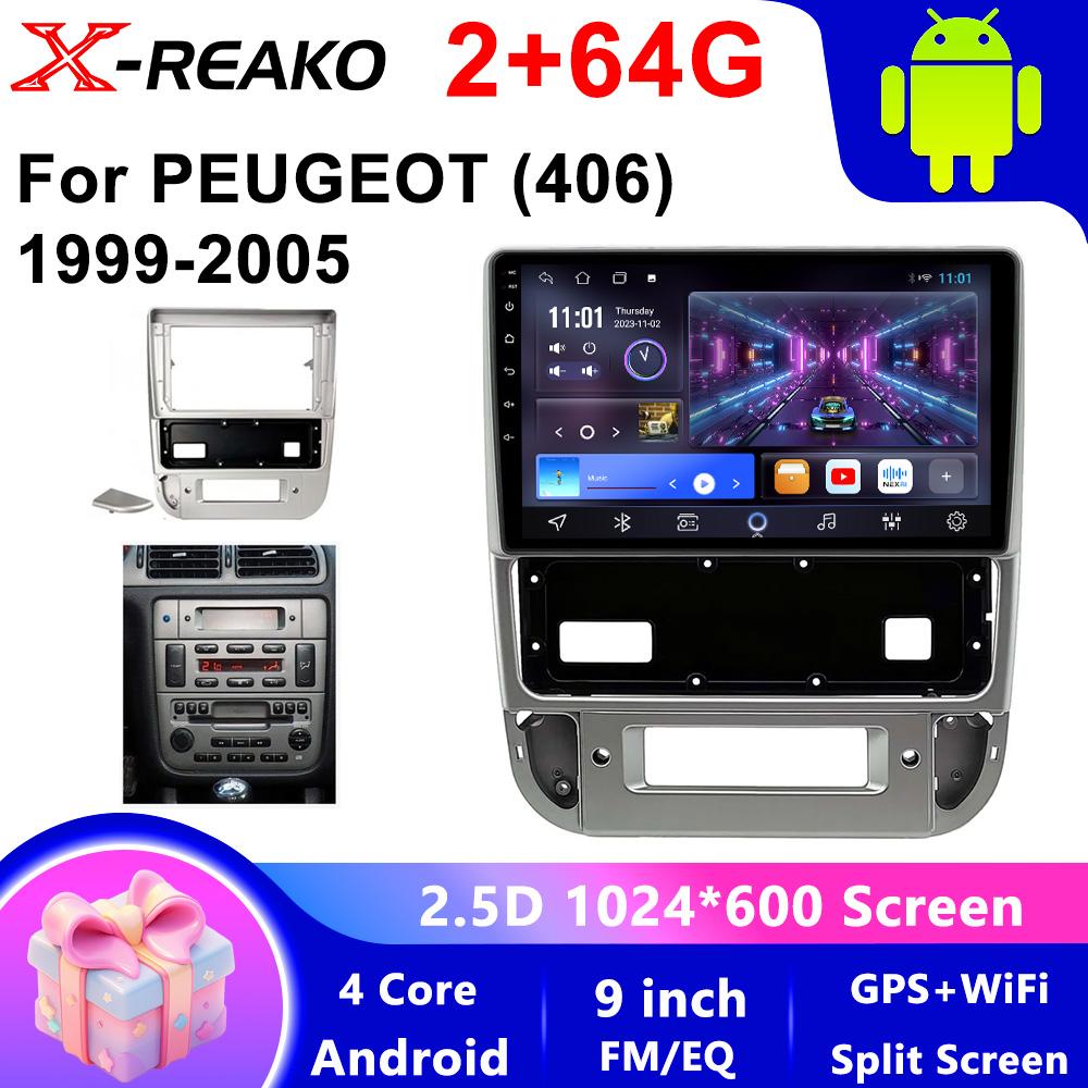 2din Android Car Radio For Peugeot 406 1999-2005 Мультимедийный Плеер Стерео Навигация GPS Carplay Авто Аудио WIFI Головное Устройство