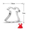 Wedding Dress Metal Cookie Cutters Couple Fondant Cake Decor Princess Cupcake Chocolate Biscuit Mould Patisserie Reposteria
