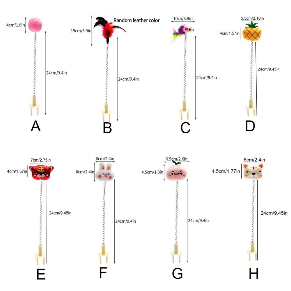 Интерактивная игрушка-мышь для кошек, ловушка-тигр, дразнилка, пружинная игрушка для кошек, палочка-дразнилка для кошек, удочка с перьями