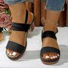 Fashion Women's Back Strap High Heels Sandals 2025 Summer Chunky Platform Gladiator Sandals Woman Plus Size Vacation Casual Beach Shoes