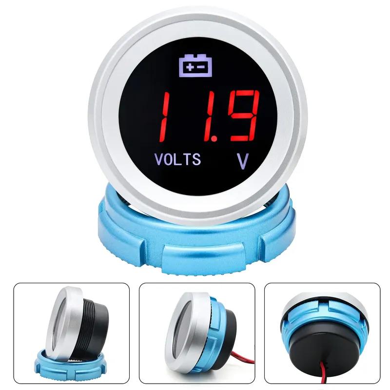 12/24V Universal Digital 52MM Electronic LED Gauge Water Temperature Gauge Oil Pressure Gauge Fuel Gauge Voltage Gauge + Sensor