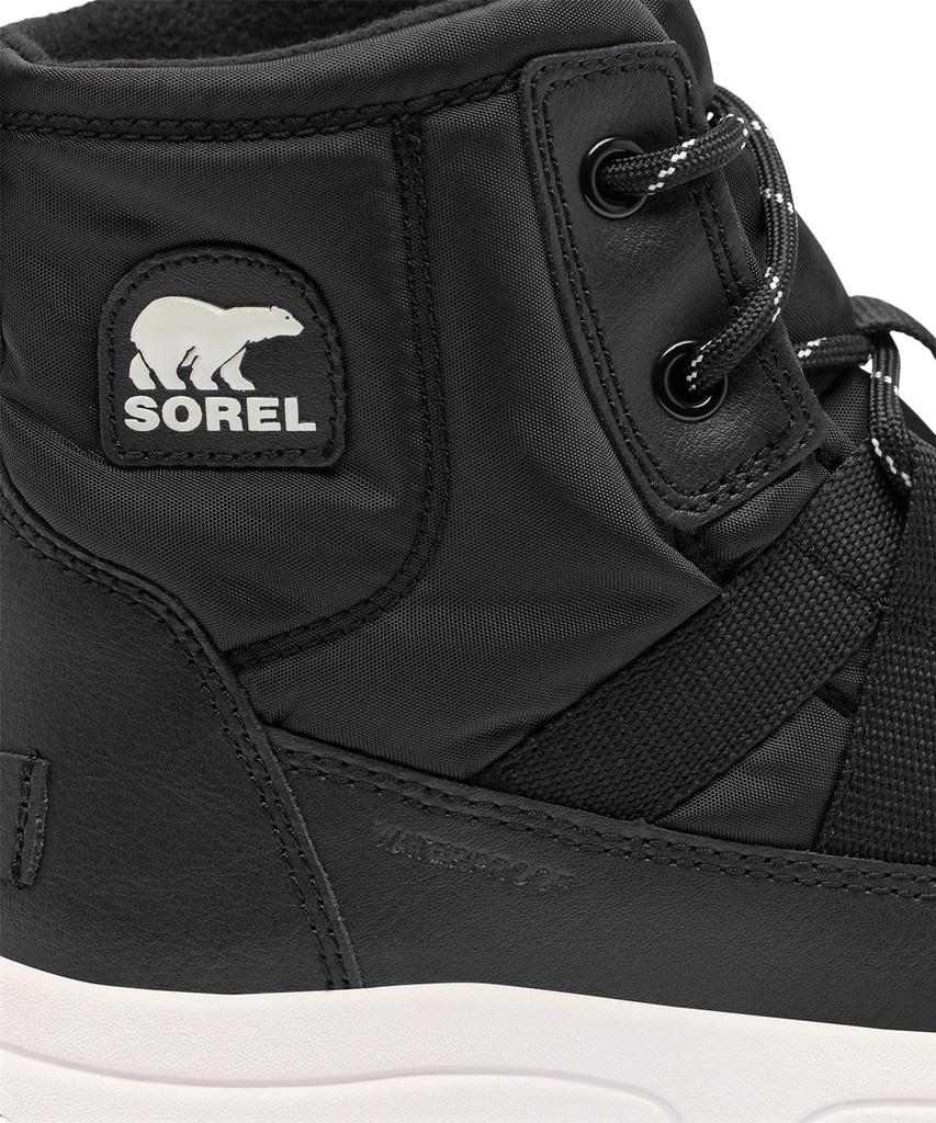 Sorel Whitney 3 Mid Водонепроницаемые Размер Морская соль Детские ботинки, 23.0см, Черный,