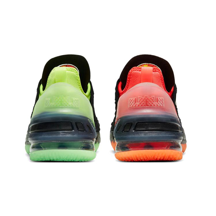 Nike LeBron 18 Черный Малиновый Неоновый Детские CW2760-009