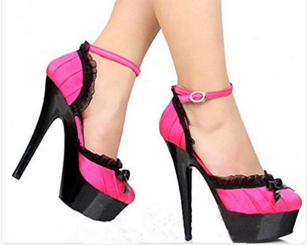 Женские свадебные туфли на платформе 15 см, сексуальные туфли для женщин на высоком каблуке, большой размер, 6-дюймовые фетиш-каблуки, готические туфли для стриптизерш, модель для ночного клуба, подиум