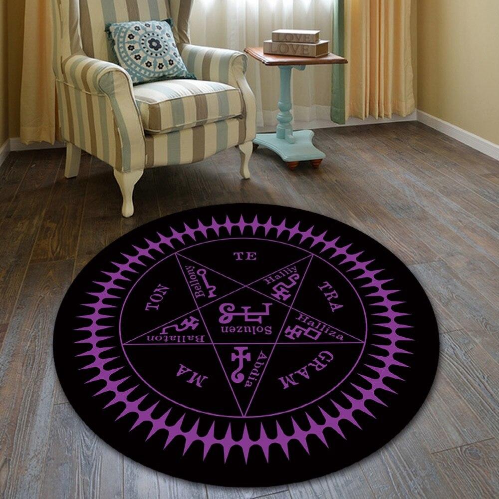 Magic Circle Fate Black Butler Floor Rug Doormat Round Carpet Room Bedroom Kitchen Living Room Non-slip Mat Cosplay Gift