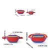 Polyester Hip Bag For Couples With Zipper Pockets For Outdoor Sports And Daily Use
