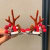 Детский рождественский ободок с головой оленя - Милый праздничный аксессуар для волос для фотографий