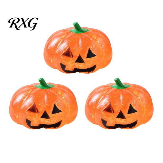 Elastic Fidget Toy 1/2/3Pcs Halloween Pumpkin Stress Relief Toy, Creepy Head Squeeze Glitter Ball for Kids Adults, Party Favors Decompression