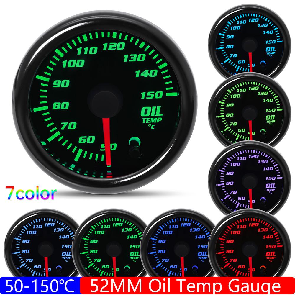 2" 52mm Car Boost Gauge BAR PSI Exhaust Gas Temp Water/Oil Temp Fuel Press Air Fuel Ratio Volt Tachometer Racing Car 12V Custom